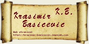 Krasimir Bašičević vizit kartica